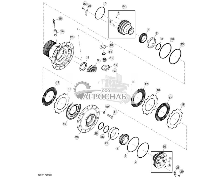 Дифференциал, передний мост с двухступенчатым редуктором, шины групп 4748 - ST779785 484.jpg